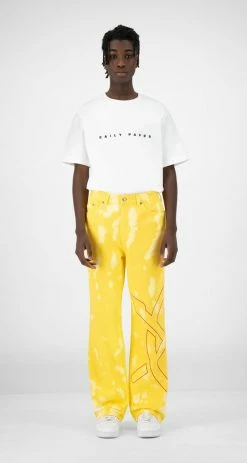 APPAREL DAILY PAPER YELLOW KARESH PANTS