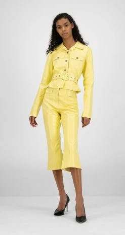 APPAREL DAILY PAPER YELLOW OSTRICH KALAT BLAZER