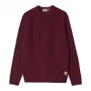 CARHARTT ANGLISTIC SWEATER WINE