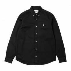 NEW ARRIVALS CARHARTT L/S MADISON SHIRT - BLACK/WAX