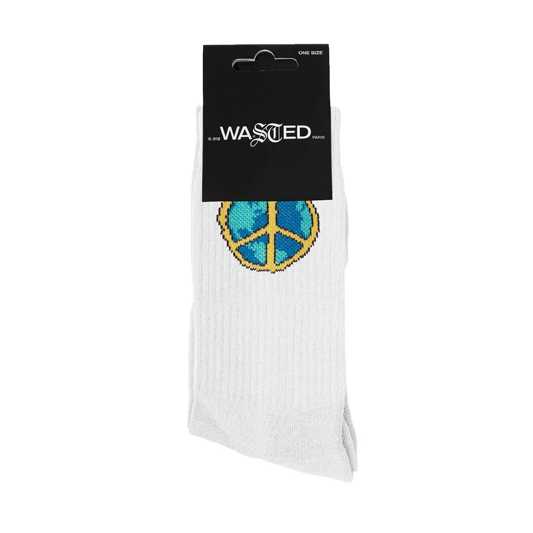 Wastedparis WASTED PARIS SOCKS ANOTHER WORLD WHITE 3 Wastedparis WASTED PARIS SOCKS ANOTHER WORLD WHITE