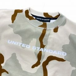 United Standard APPAREL UNTED STANDARD LOGO CAMO CREW SWEAT