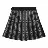 NEW ARRIVALS DAILY PAPER ETAPE LOGO SKIRT BLACK WHITE