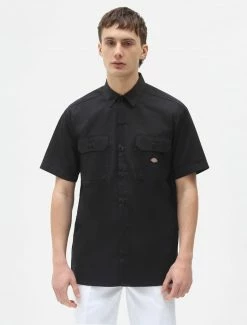 DICKIES S/S WORK SHIRT BLACK NEW ARRIVALS
