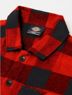 DICKIES WOMEN NEW SACRAMENTO SHIRT RED