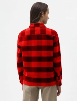DICKIES WOMEN NEW SACRAMENTO SHIRT RED