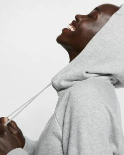 NIKE W SPORTSWEAR ESSENTIAL HOODIE GRAY