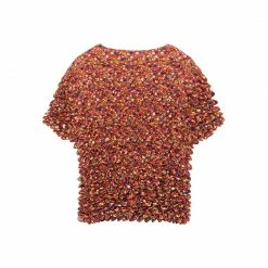 NEW ARRIVALS STUSSY WOMAN POPCORN MINI SHIRT - MULTICOLOR