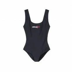 NEW ARRIVALS STUSSY WOMAN SPORT ONE PC SWIM SUIT - BLACK