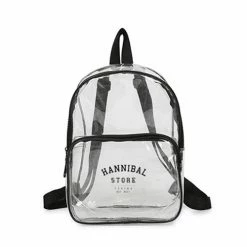 Hannibal Store HANNIBAL SMALL SEE THRU BACKPACK BLACK