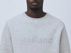 SOULLAND WILLIE SWEATSHIRT GREY MELANGE APPAREL