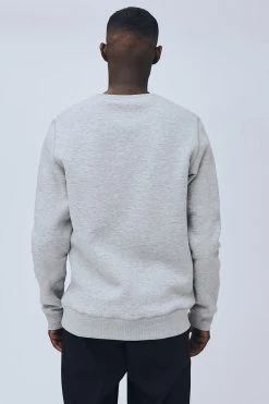 SOULLAND WILLIE SWEATSHIRT GREY MELANGE APPAREL