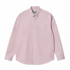 NEW ARRIVALS CARHARTT L/S MADISON SHIRT - PALE QUARTZ/WAX