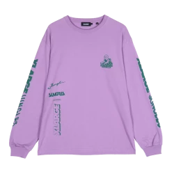 JUNGLESJUNGLES JUNGLES JUNGLES OG XLARGE SPHINX LOGO LS TEE PURPLE APPAREL