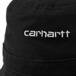 ACCESSORIES CARHARTT SCRIPT BUCKET HAT BLACK