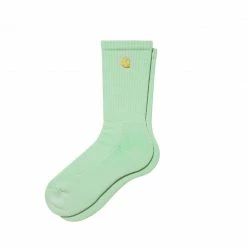 CARHARTT WIP CHASE SOCKS - PALE SPEARMINT/ GOLD