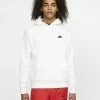 NEW ARRIVALS NIKE SPORTSWEAR CLUB FLEECE HOODIE WHITE