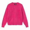 STUSSY DOUBLE CABLE SWEATER PINK APPAREL