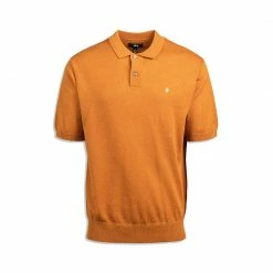 Stussy NEW ARRIVALS STÜSSY CLASSIC SS POLO SWEATER - ORANGE