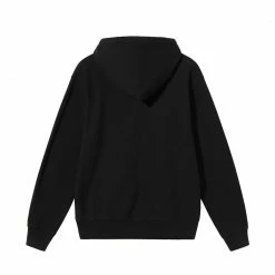 Stussy STÜSSY STOCK LOGO HOOD - BLACK