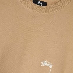 Stussy STÜSSY UNISEX STOCK LOGO CREW - TAN NEW ARRIVALS