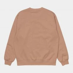 APPAREL CARHARTT W' EMBRROIDERY SWEAT SEDIMENT